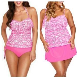 NWOT Collections by Catalina Fringe Tankini Top MEDIUM